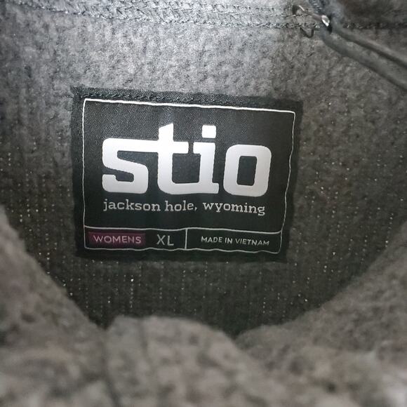 NEW Stio Womens Sweetwater Fleece Jacket XL Abyss Heather Gray Full Zip Knit - Picture 13 of 16